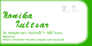 monika kultsar business card